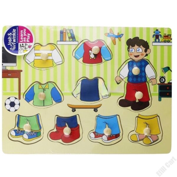 Wooden Change Clothes Matching Educational Toy/Puzzle