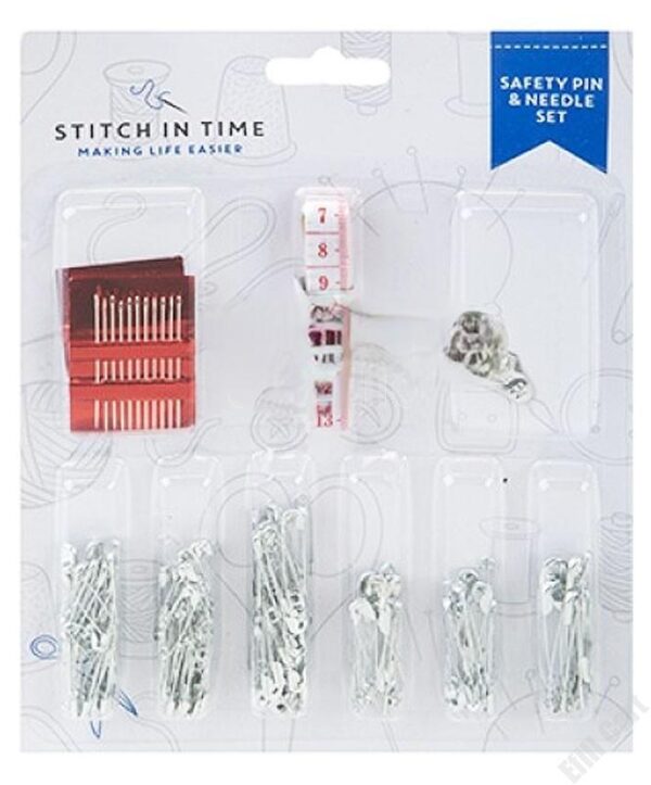 safety pin and needle set