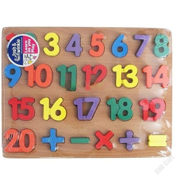 Wooden 3D Numbers Matching Educational Toy/Puzzle