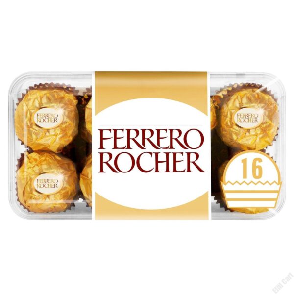 Ferrero Rocher Chocolate Pralines Gift Box of Chocolate 16 Pieces